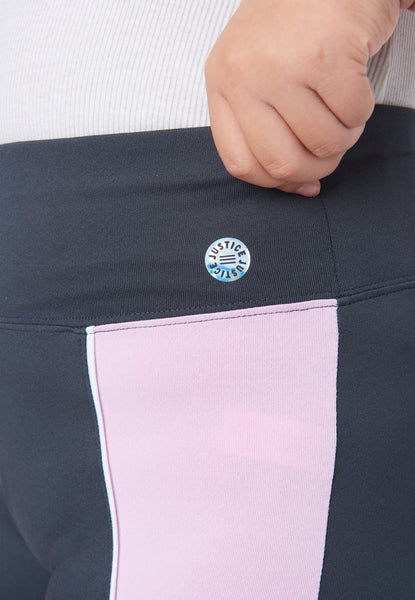 Justice Girls Collection X Colorblocked Bike Shorts with Tech